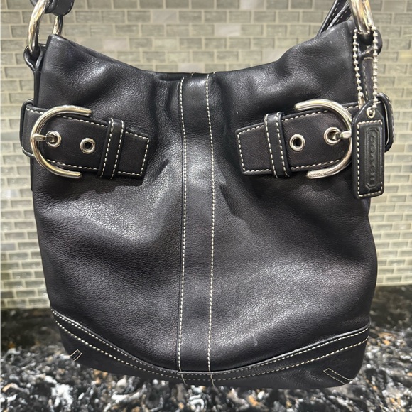 COACH SoHo Black Leather Shoulder Bag - Picture 8 of 8